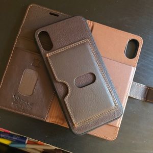 iPhone X Leather Wallet Case